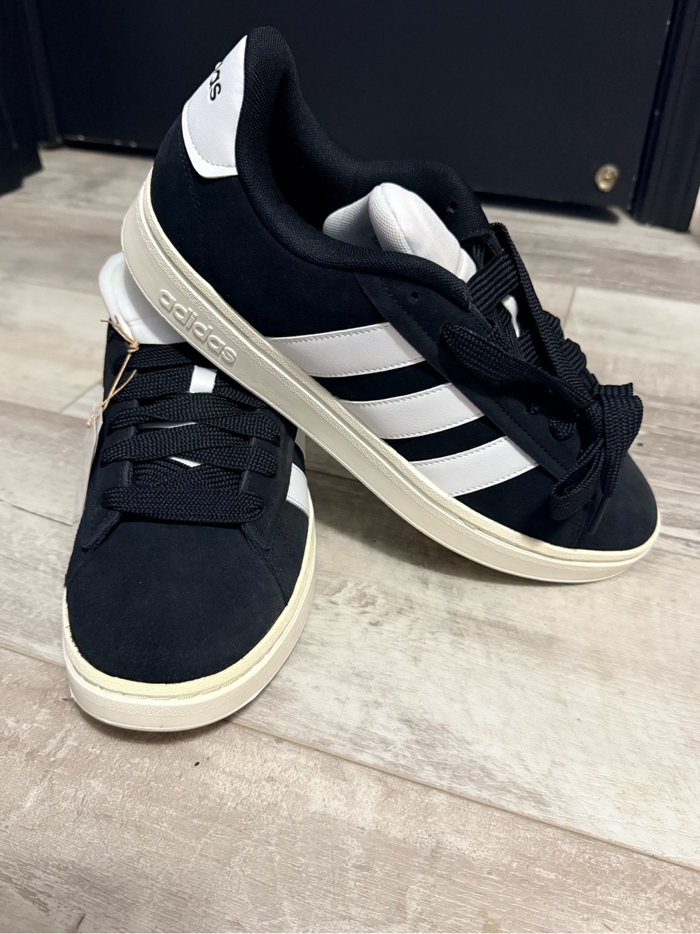 adidas Black & White Low-Top Street Sneakers